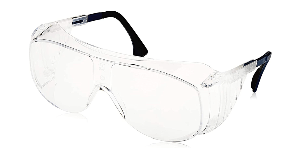 Uvex Ultra-Spec 2001 OTG (Over-the Glass) Visitor Specs Safety Glasses with Clear Uvextreme Anti-Fog Lens