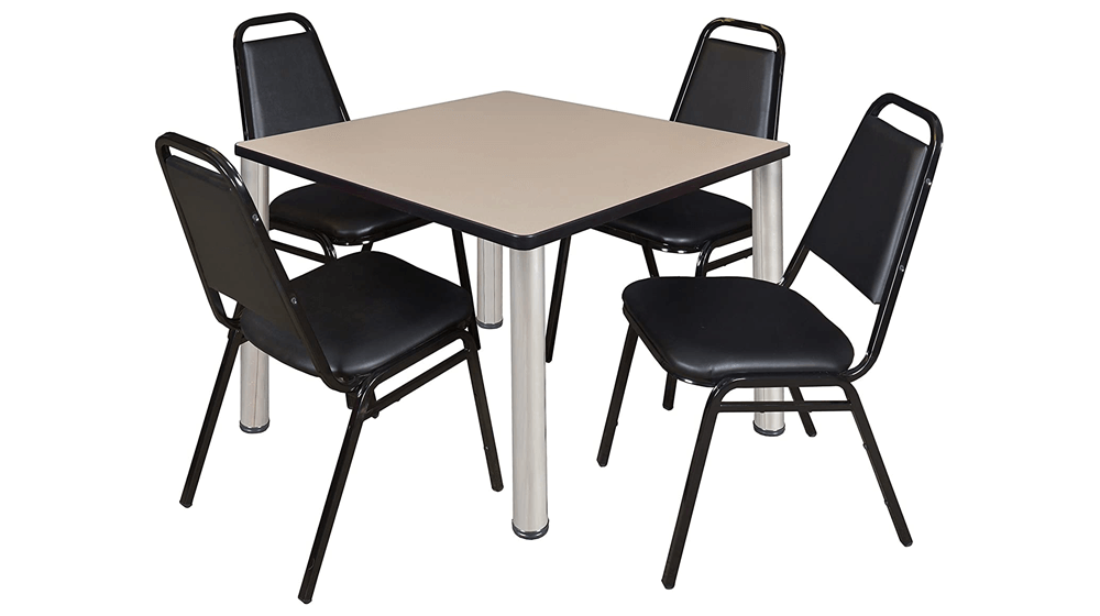 Kee-36-Inch-Square-Breakroom-Table-Beige-Chrome-4-Restaurant-Stack-Chairs-Black.png