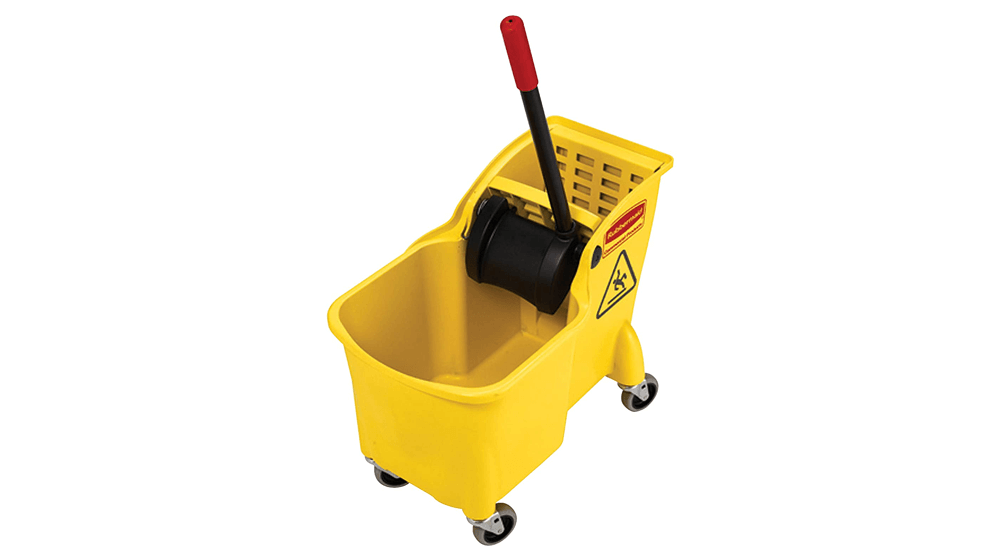 Rubbermaid Commercial Products, Mop Bucket with Wringer on Wheels