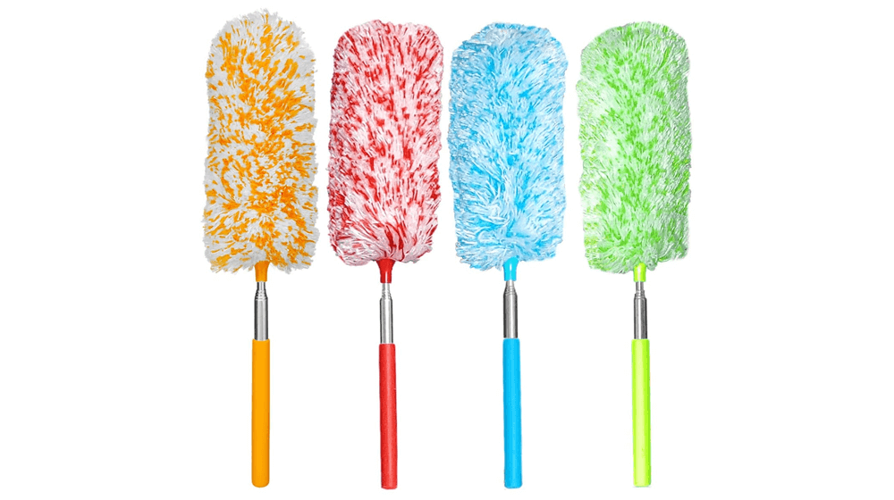 Tonmp 4 Pcs Microfiber Duster, Microfiber Hand Duster Washable Microfibre Cleaning Tool