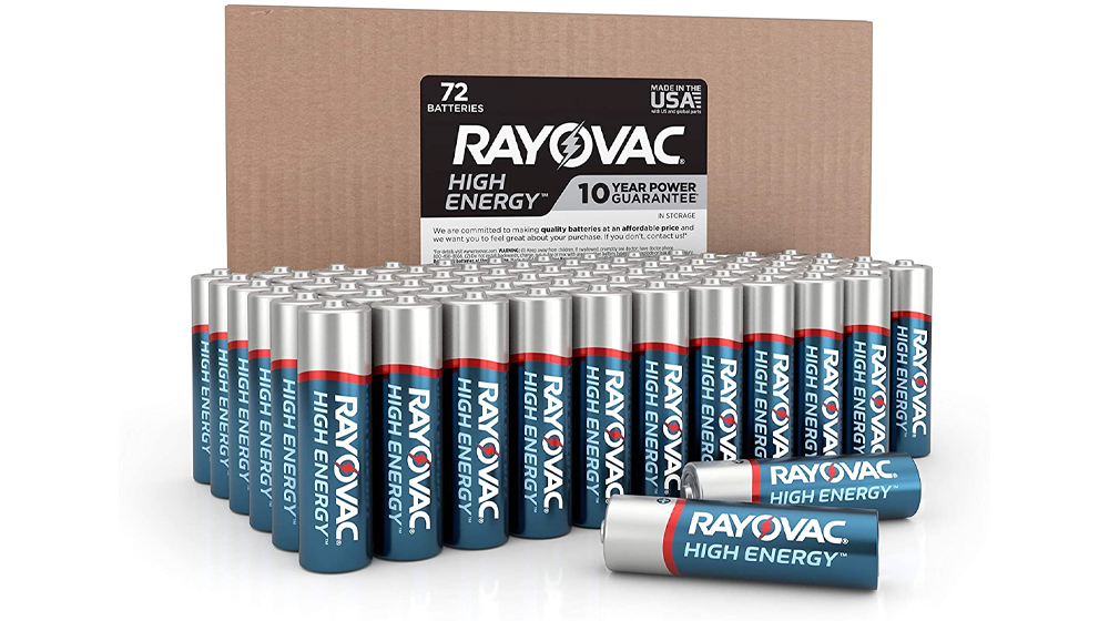 rayovac aa batteries 72 pack