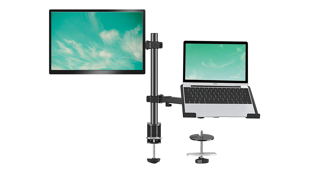 MOUNT PRO Computer Monitor and Laptop Desk Mount Combo