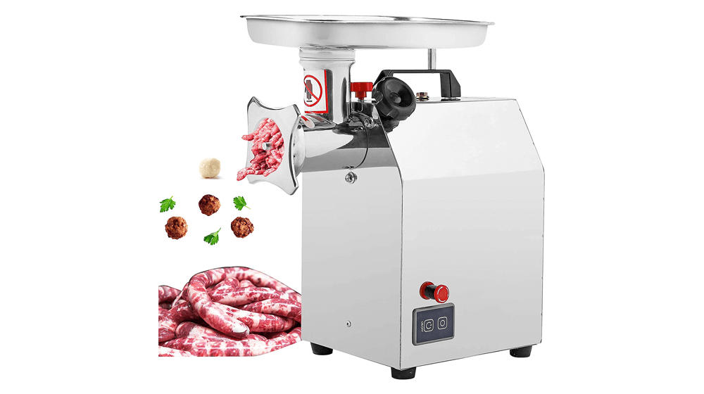 Moongiantgo Commercial Meat Grinder 1.5HP Electric Meat Mincer Heavy Duty Grinding Machine