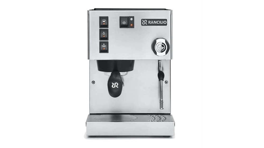 Rancilio Silvia Espresso Machine with Iron Frame and Stainless Steel Side Panels