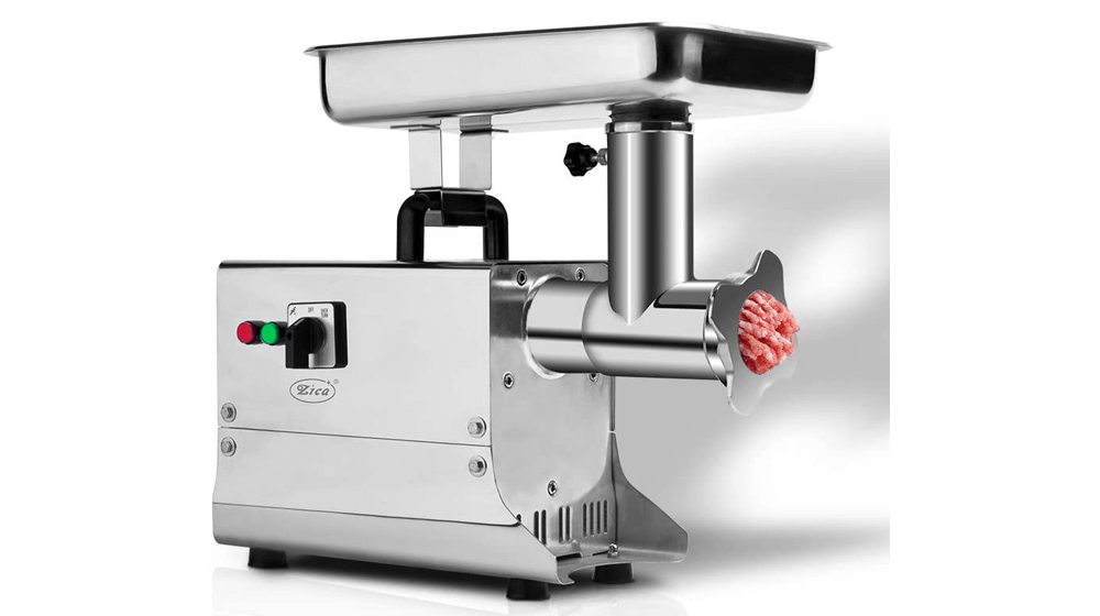Zica #22 1.5HP Electric Stainless Steel Commercial Grade Meat Grinder & Sausage Stuffer