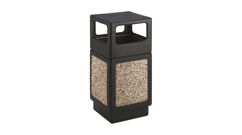 Safco Products Canmeleon Outdoor, Indoor Aggregate Panel Trash Can 9472NC