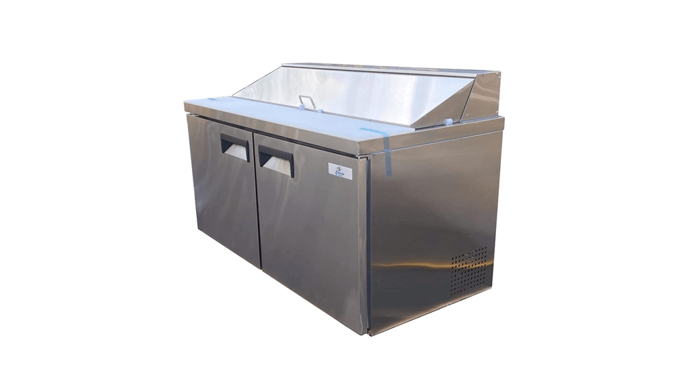 Commercial Refrigerated Sandwich Prep Table 2-door