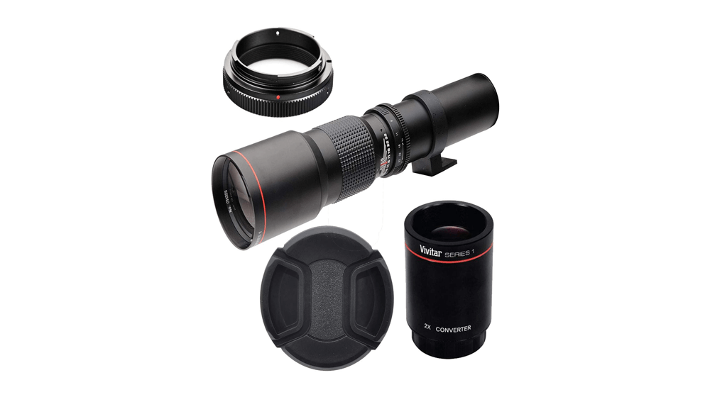 High-Power 500mm, 1000mm f, 8 Manual Telephoto Lens for Canon