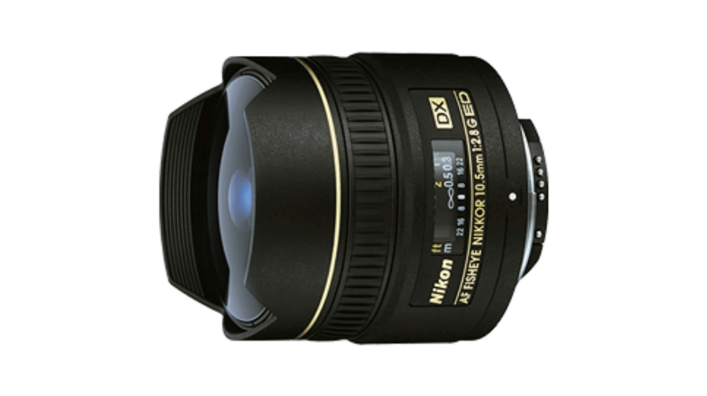 Nikon AF DX NIKKOR 10.5mm f, 2.8G ED Fixed Zoom Fisheye Lens