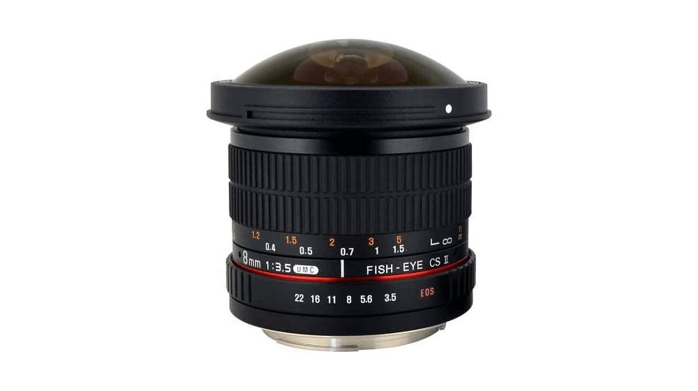 Rokinon HD8M-C 8mm f, 3.5 HD Fisheye Lens