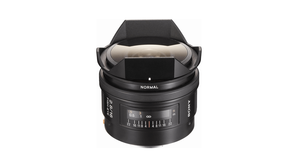 Sony SAL-16F28 16mm f, 2.8 Fisheye Lens for Sony Alpha Digital SLR Camera