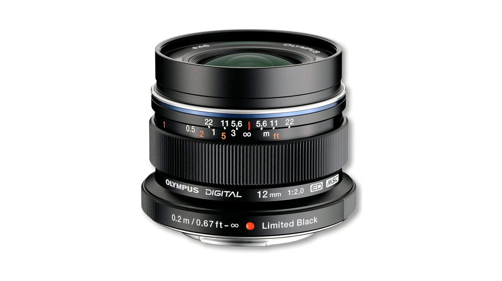 OM SYSTEM OLYMPUS M.Zuiko Digital ED 12mm F2.0 Black For Micro Four Thirds System Camera