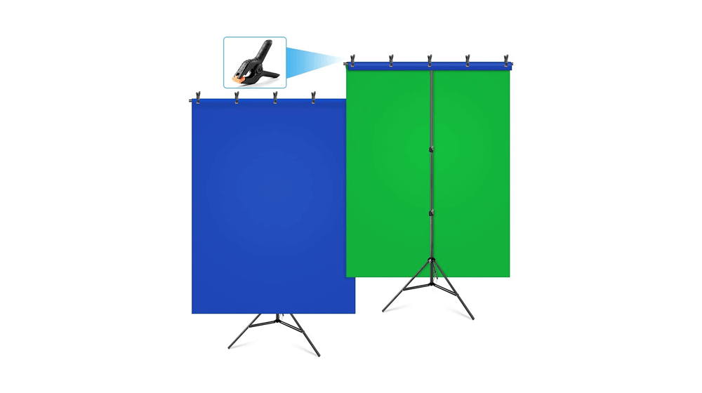 Hemmotop Green Screen Backdrop with Stand Kit