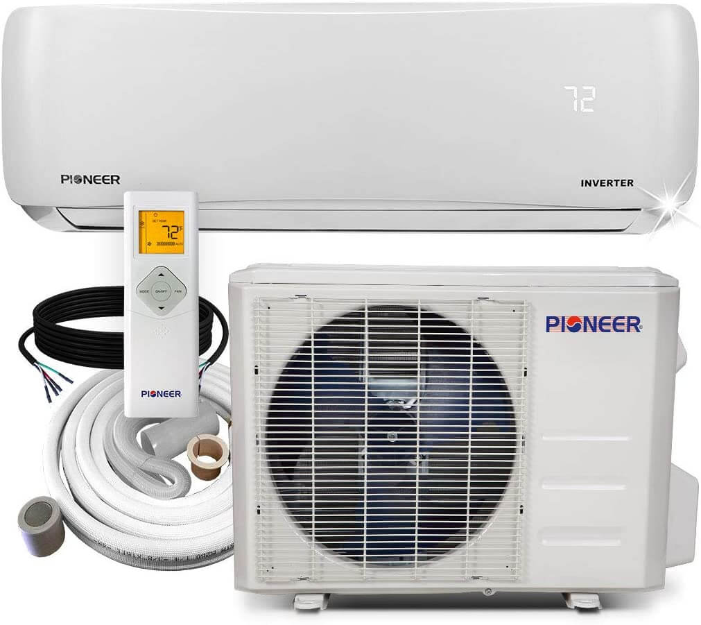 PIONEER Air Conditioner WYS012GMFI22RL Wall Mount Ductless Inverter+ Mini Split Heat Pump