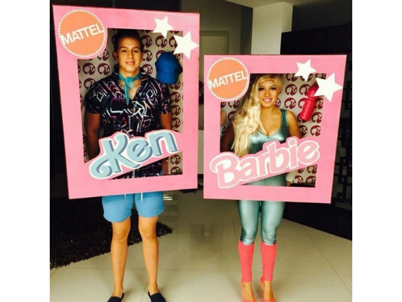 office halloween costume ideas - Ken & Barbie