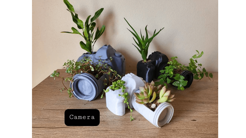 Camera Planter Pot