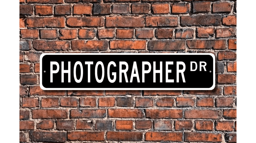 Photographer Custom Street Sign