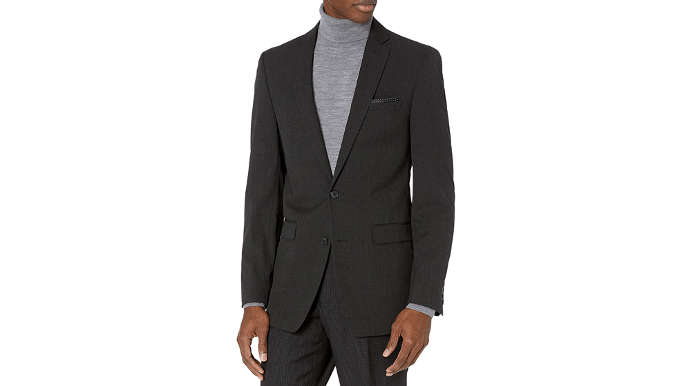 Van Heusen Men's Slim Fit Flex Stretch Suit Separates-Custom Jacket & Pant Size Selection