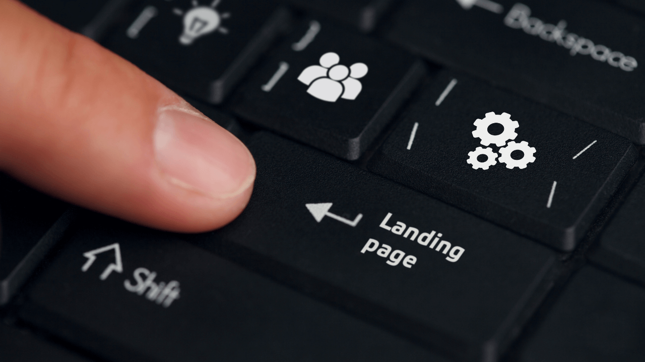 lead magnet - landing page designated key on a laptop keyboard