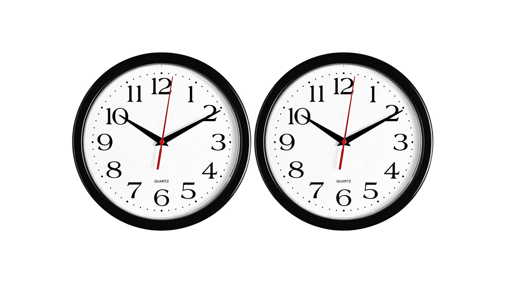 Bernhard Products Black Wall Clocks