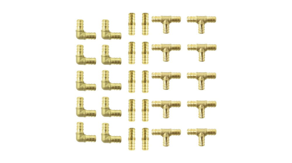 Brass PEX Fittings for 1, 2 inch PEX Pipe