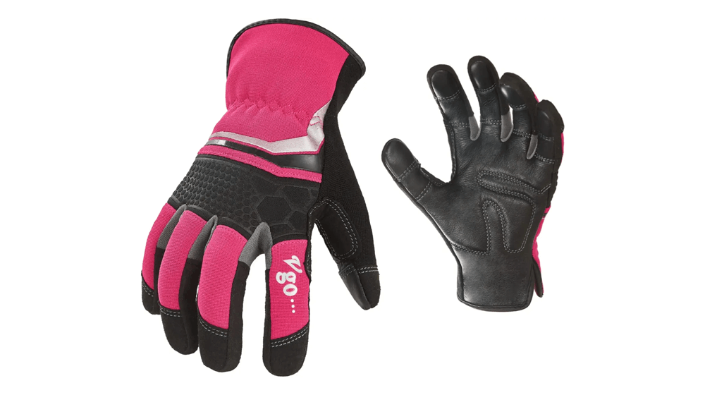 Vgo 1-Pair Grain Cowhide Leather Light Duty Women's Mechanic Work Gloves