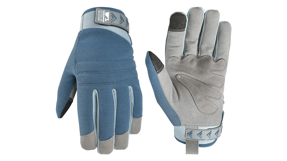 Wells Lamont Women's Insulated Water-Resistant Blue Touchscreen Winter Gloves