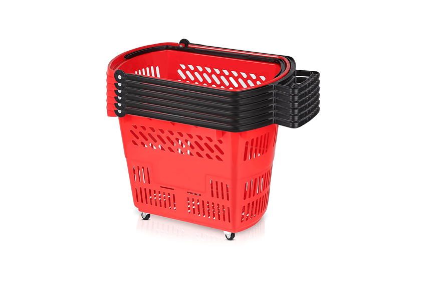 35L 6PCS Shopping Carts with Wheels and Handle