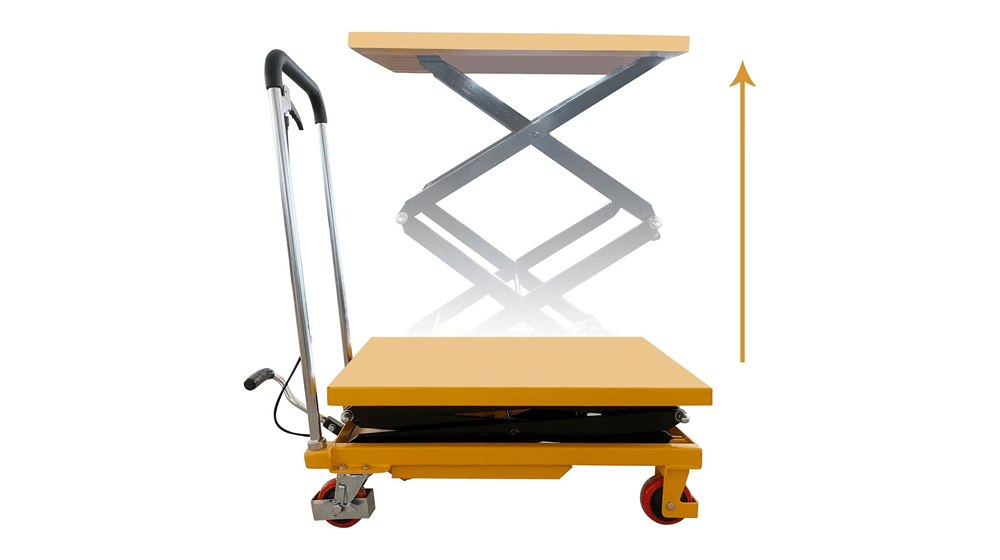 Legines Double Scissor Hydraulic Lift Table, Cart