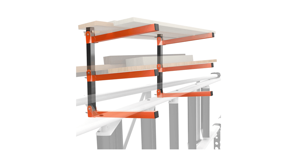 Ultrahaus Metal Lumber Rack and Wall Mounted Lumber Storage Rack