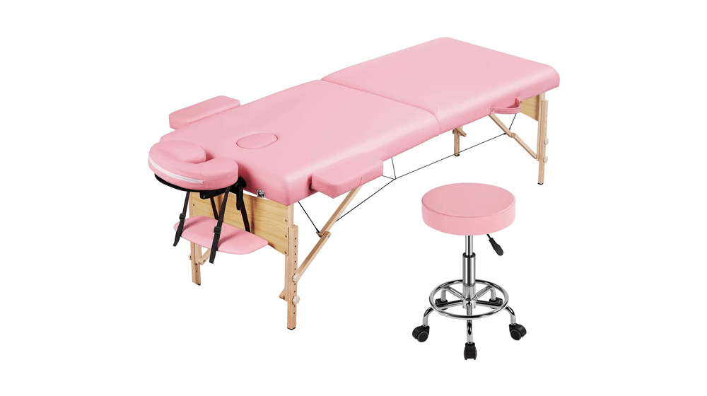 Yaheetech 28-inch Wide Wood Massage Table