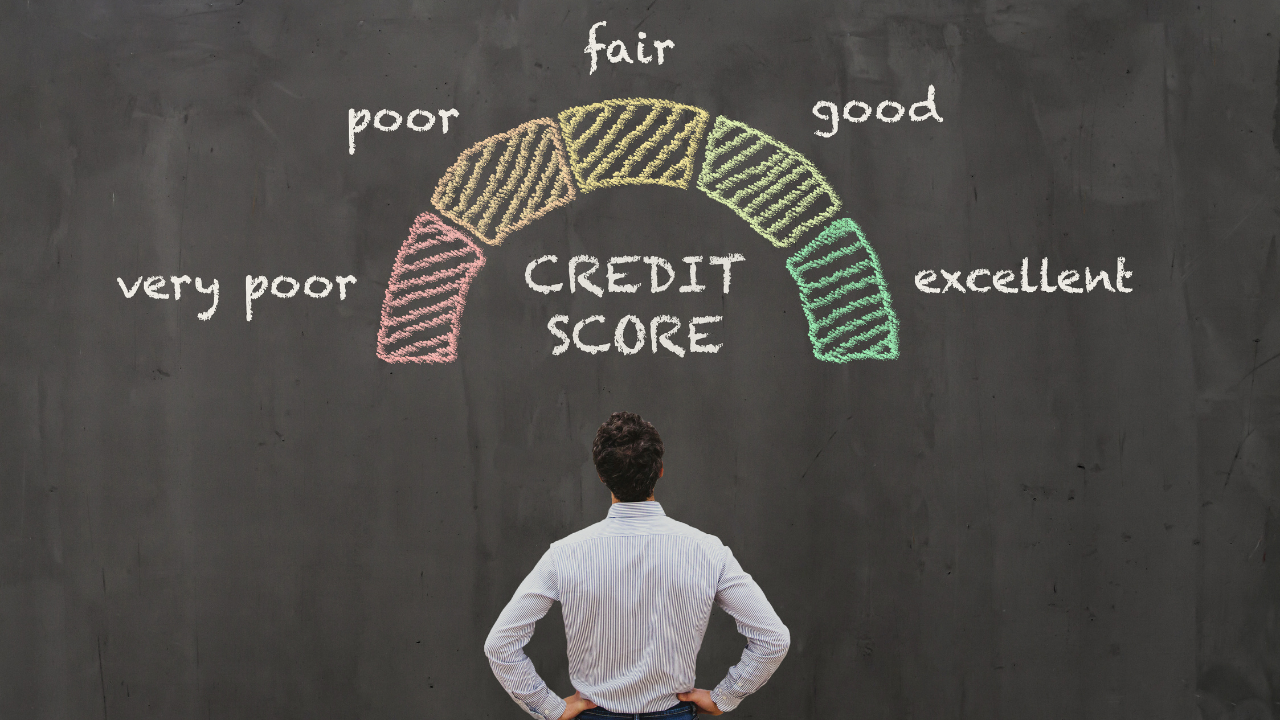 how to build business credit - credit graphic drawn on a chalkboard