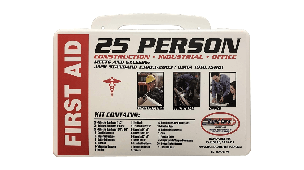 Rapid Care First Aid RC-25MAN-W 25 person 166 Piece