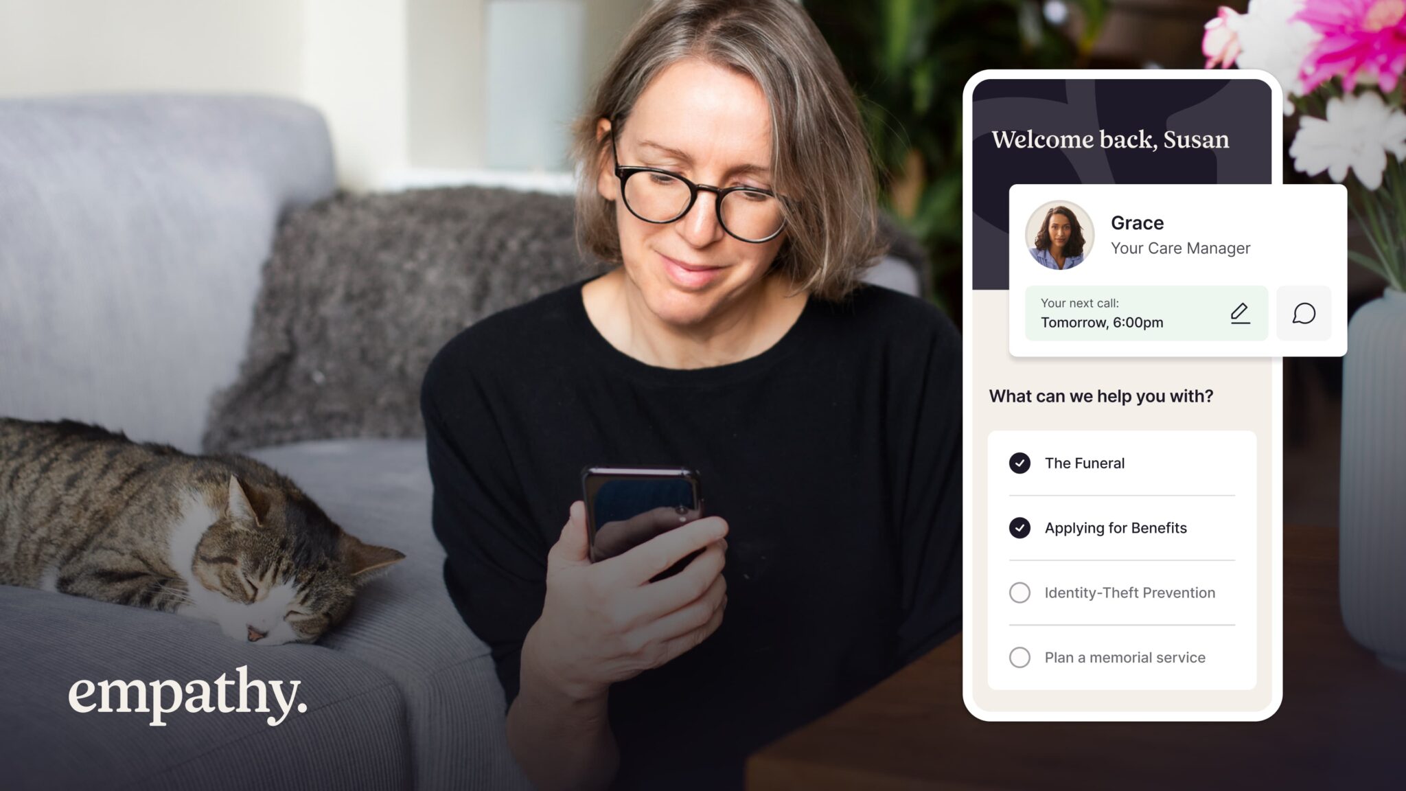 Empathy experience app screen