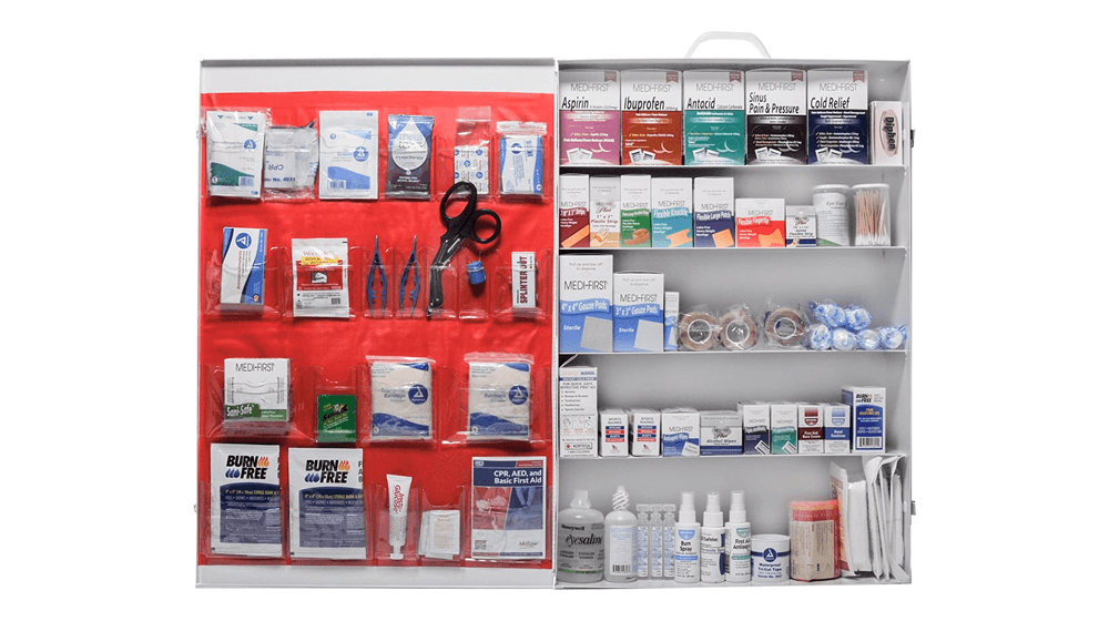 Workplace OSHA Approved First Aid Kit 5 Shelf Deluxe