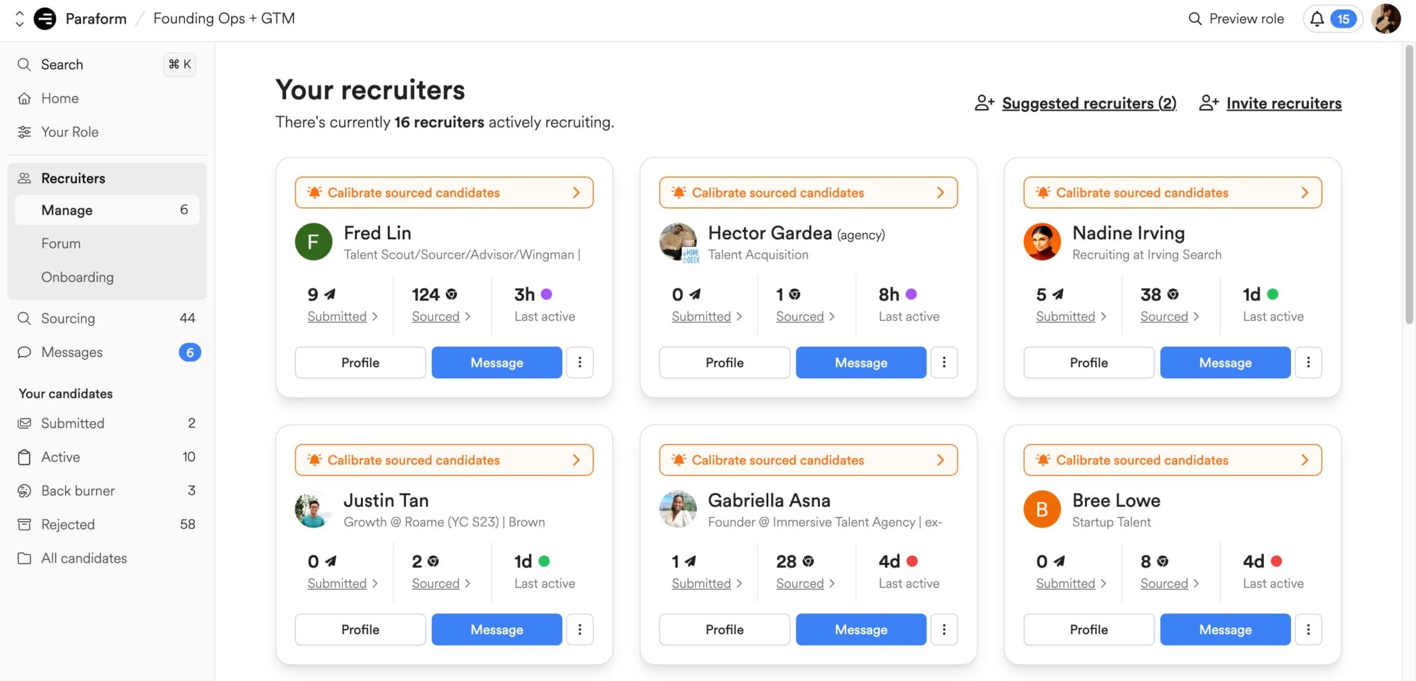 Paraform - Recruiters you're working with page (Company Facing); The impact of AI on the future workplace: A look at a global study